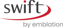 Logo von Swift by Emblation. Emblation ist der Hersteller und Anbieter von SWIFT für den deutschen Markt.